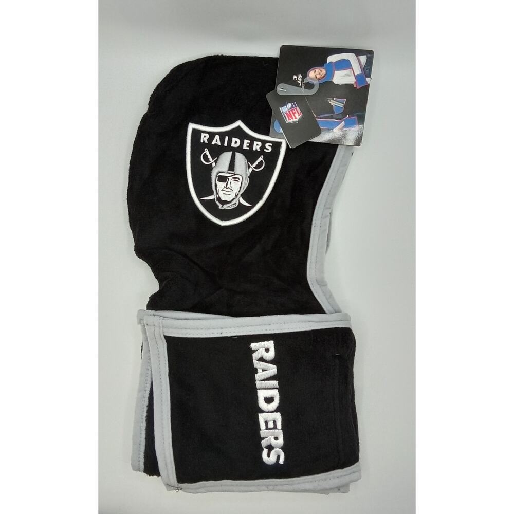 Las Vegas Raiders NFL Ultra Fleece Hoodie Scarf with Pockets